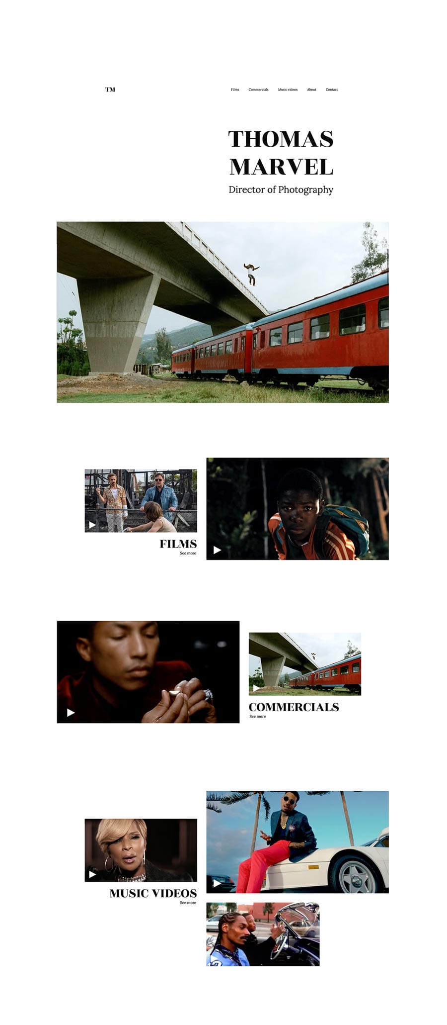 Tom Marvel - Directeur de Photographie, L.A.