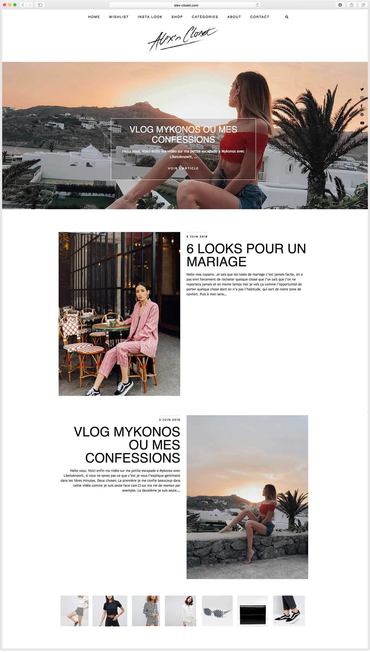 Refonte du Blog Mode Alex Closet