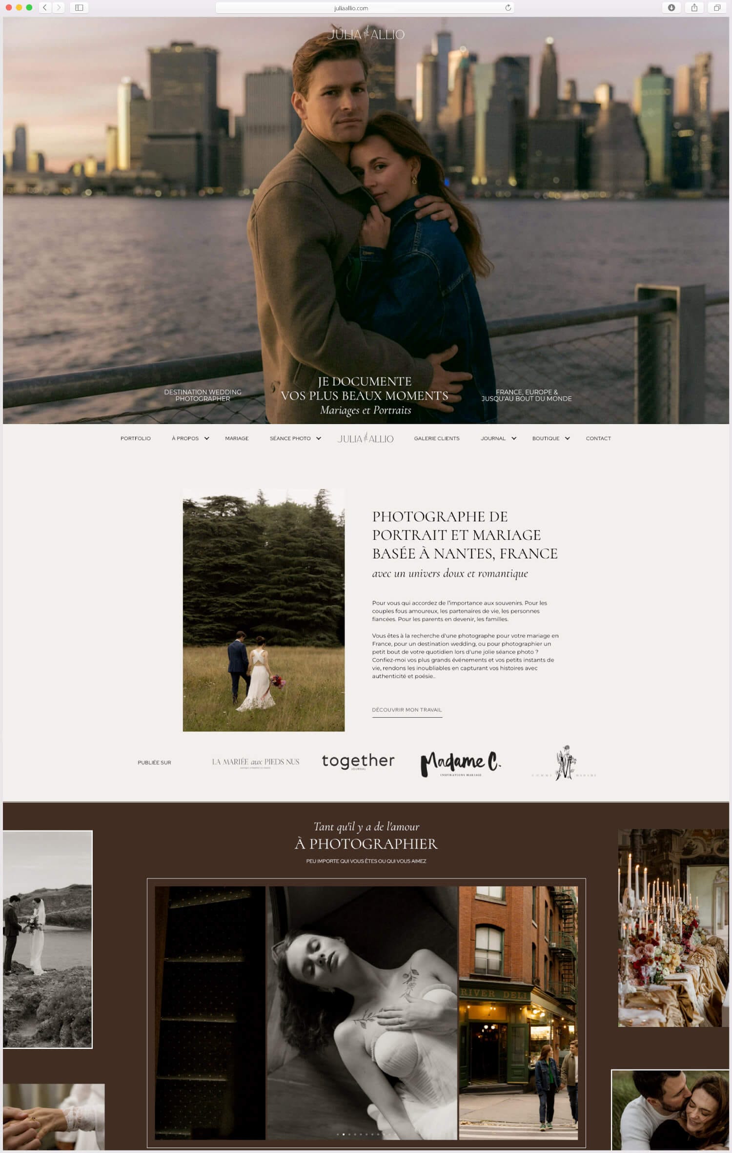 création de site web wordpress pour photographe